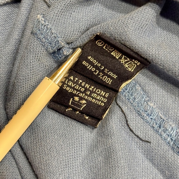 Harmont & Blaine Polo Shirt - Boys/Youth Size Small, Solid Blue, Pre-owned - Picture 4 of 8